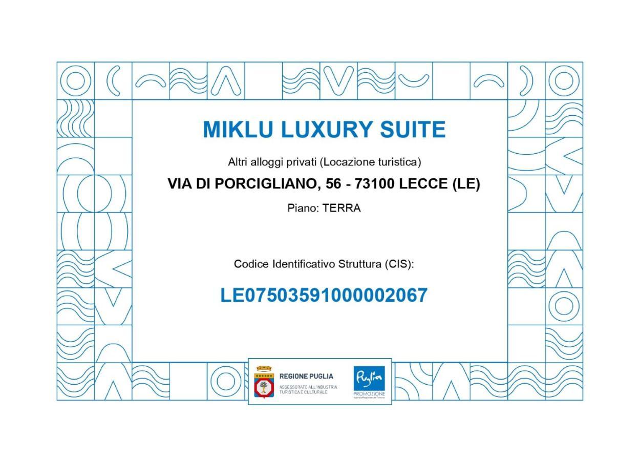 Miklu Luxury Suite Lecce Luaran gambar